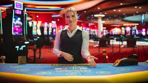 SA Gaming live dealer blackjack table with multi-camera broadcast